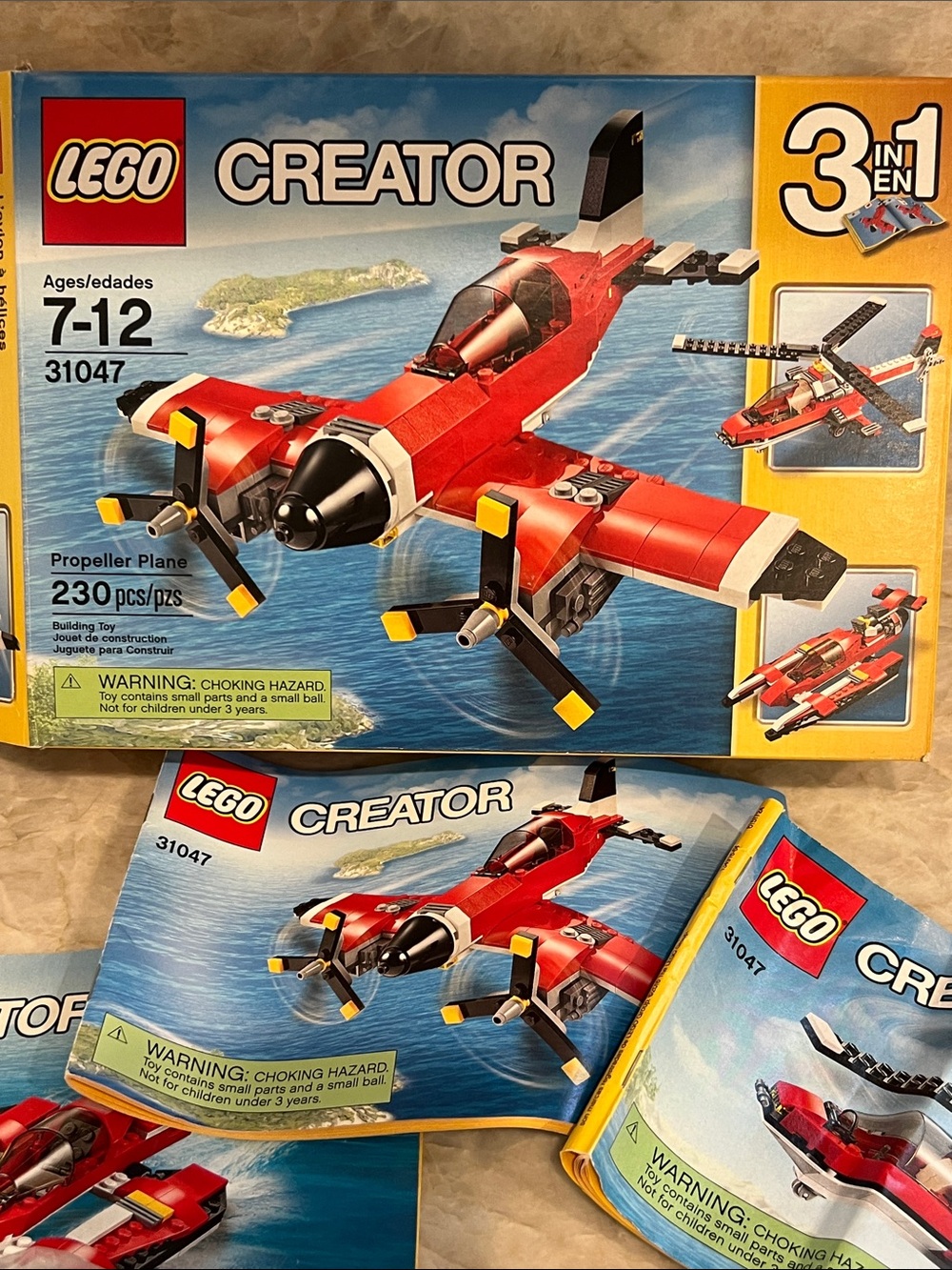 ❤️3/$25 Lego Creator 3 in 1 Propeller Plane Building Set #31047 - Picture 4 of 7